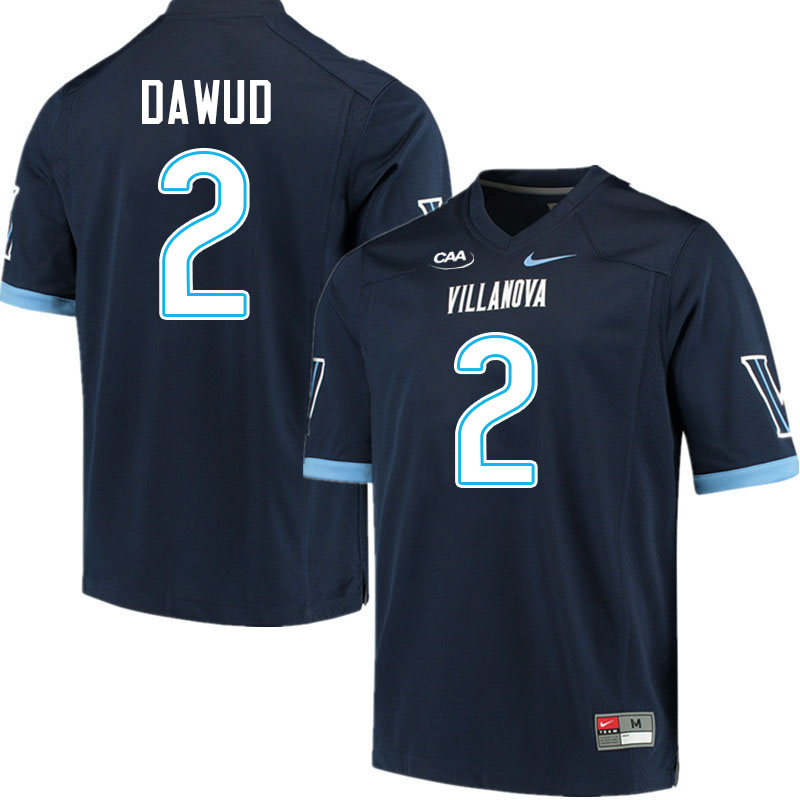Villanova Wildcats #2 Zahmir Dawud College Football Jerseys Stitched-Navy Villanova Wildcats #2 Zahmir Dawud College Football Jerseys Stitched-Navy